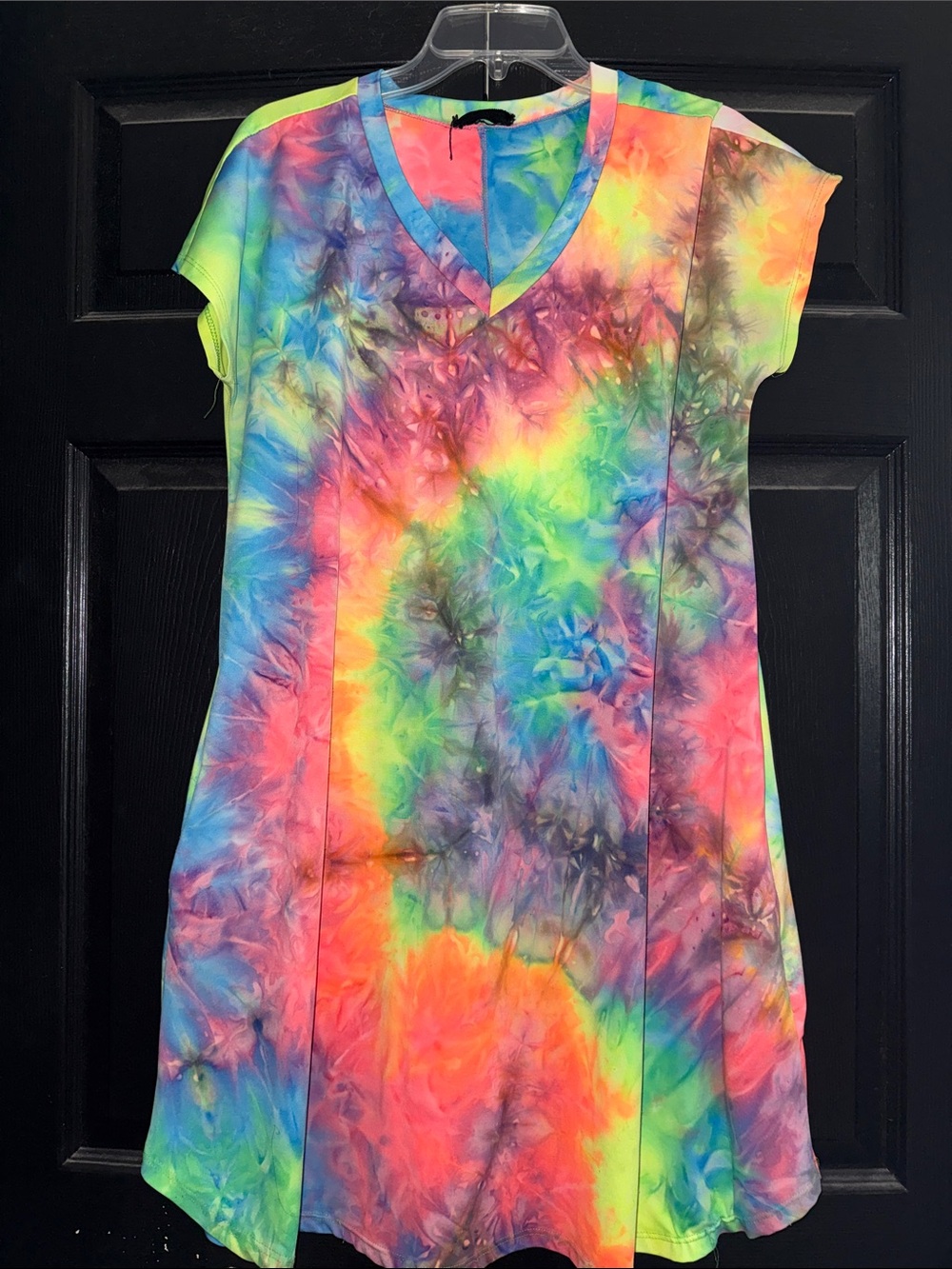 Neon tye dye dress